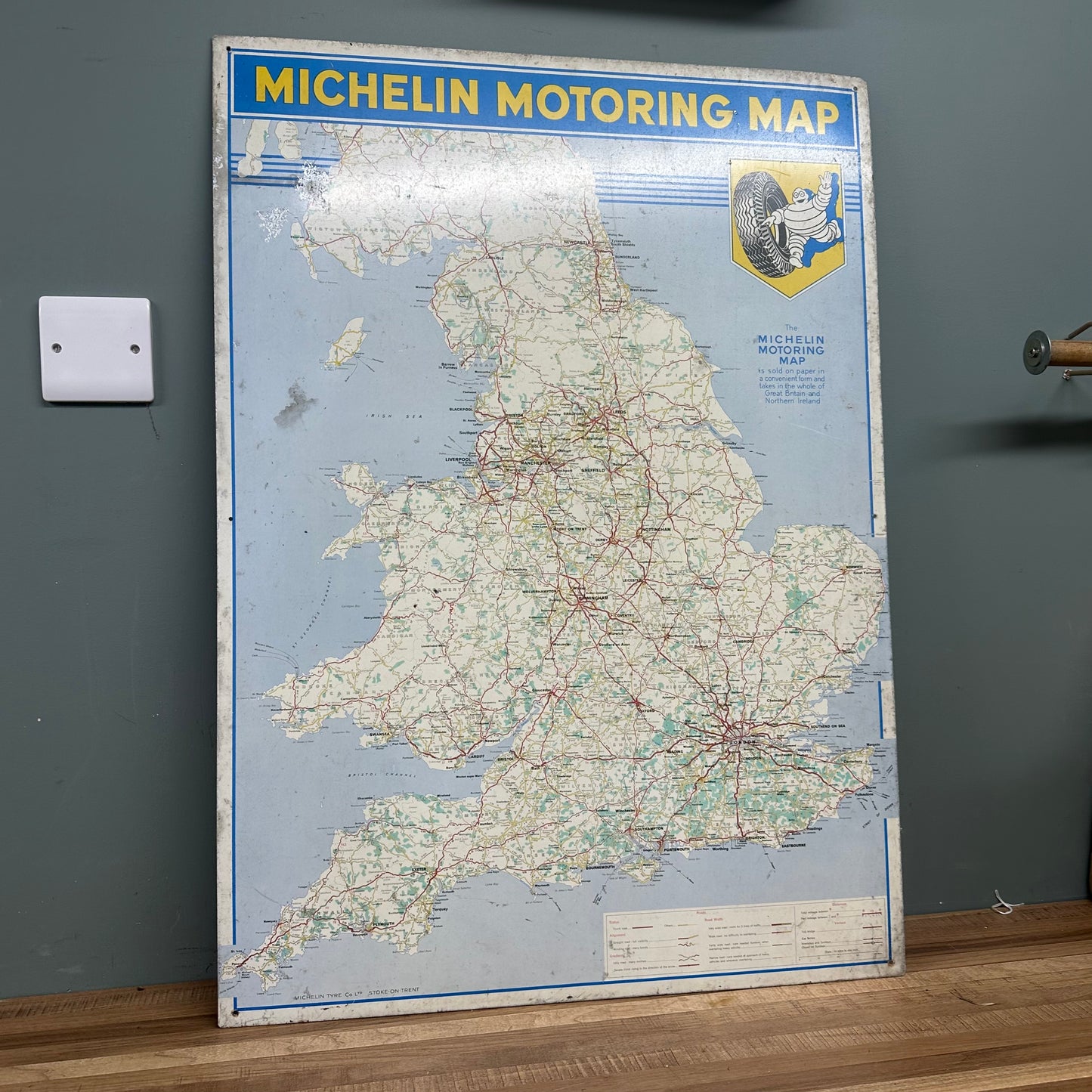 MICHELIN MAP TIN SIGN  #08535 image 0