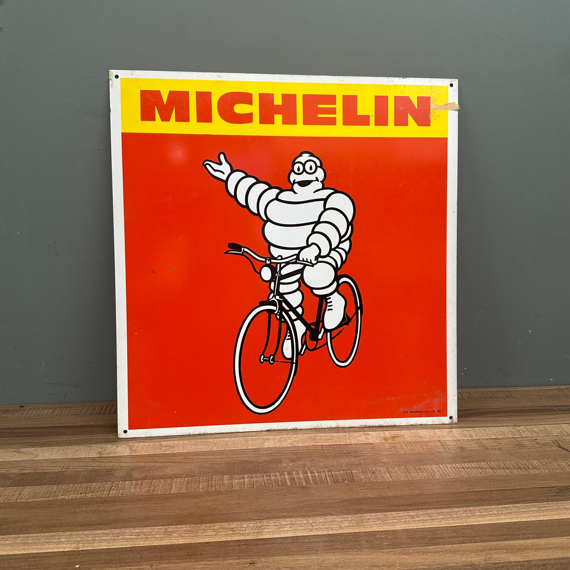 MICHELIN BICYCLE TIN SIGN  #08533 image 0