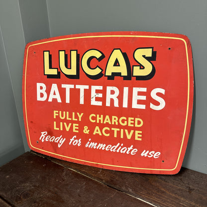 LUCAS BATTERIES SIGN #08278 image 0