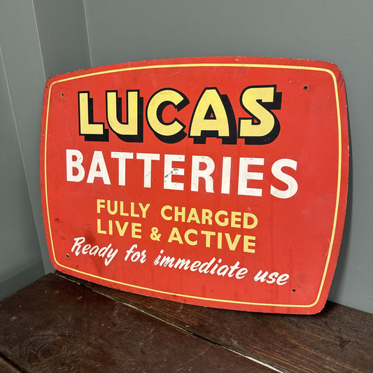 LUCAS BATTERIES SIGN #08278 image 0
