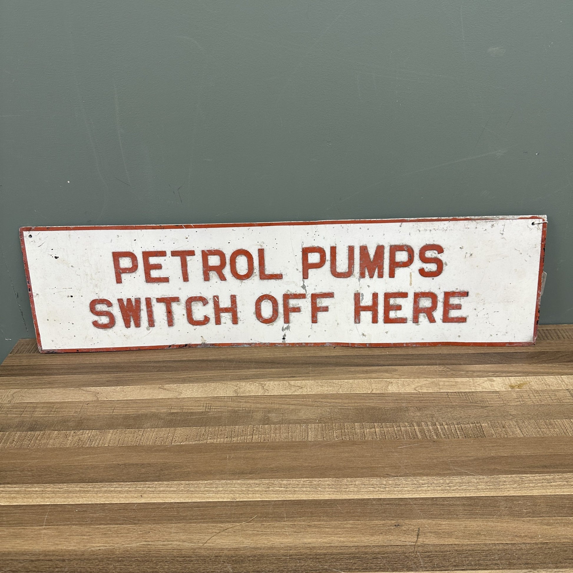 PETROL PUMP ALLOY TIN SIGN #08390 image 0