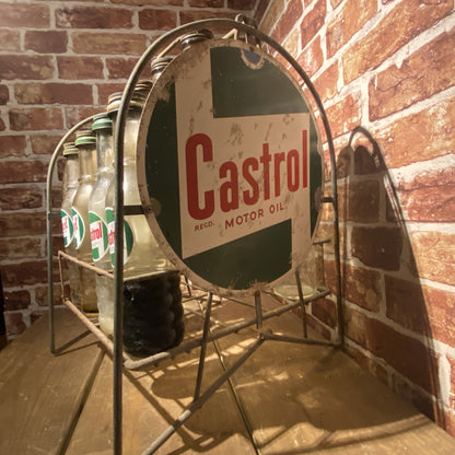 16 X PINT CASTROL OIL BOTTLES IN CRATE #5818 image 2