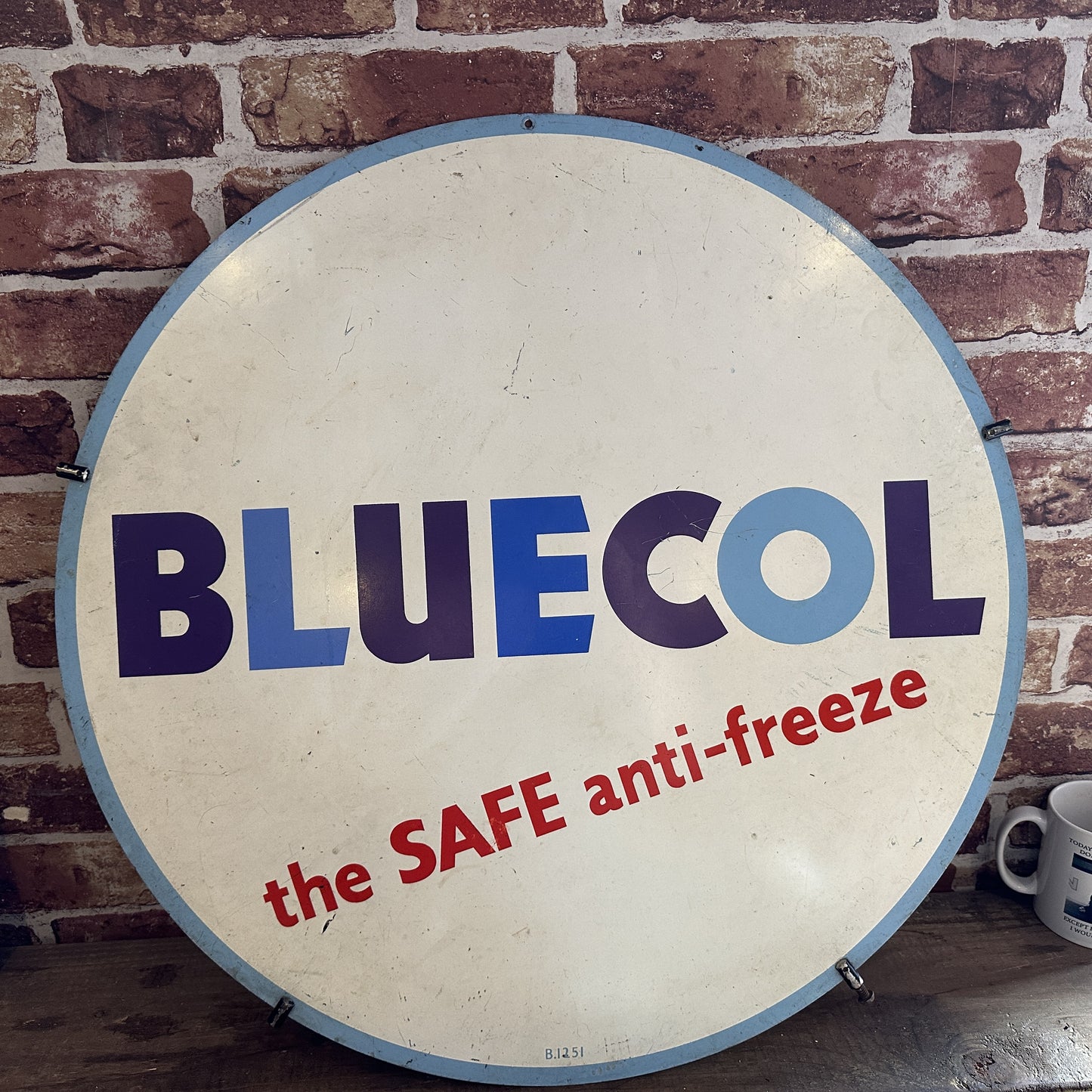 BLUECOL ENAMEL SIGN - #6329 image 0