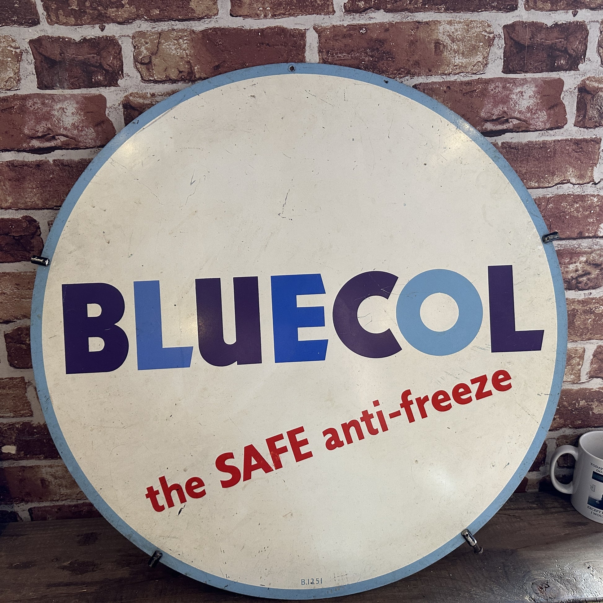 BLUECOL ENAMEL SIGN - #6329 image 0