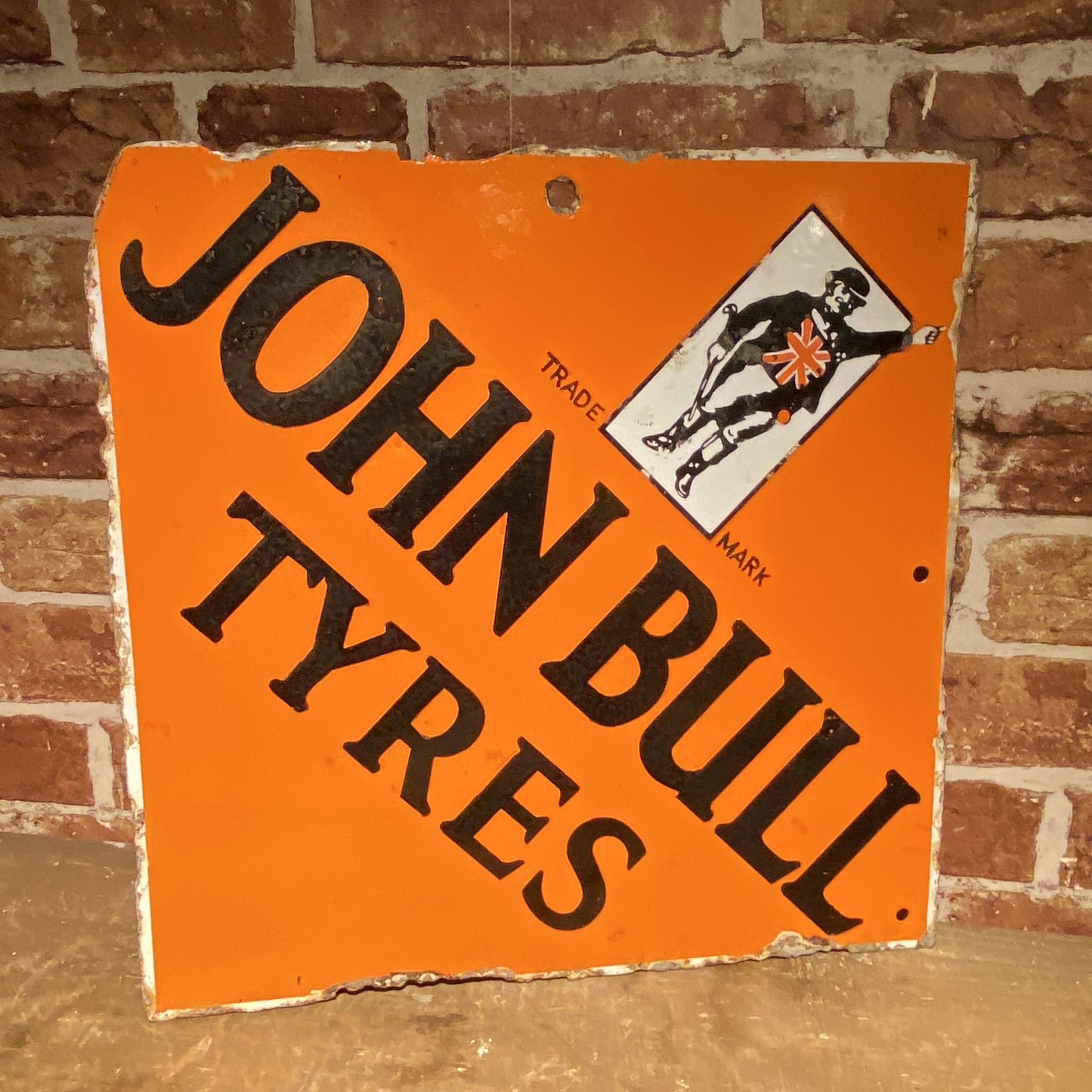 VINTAGE ENAMEL SIGN - JOHN BULL #5882 image 1