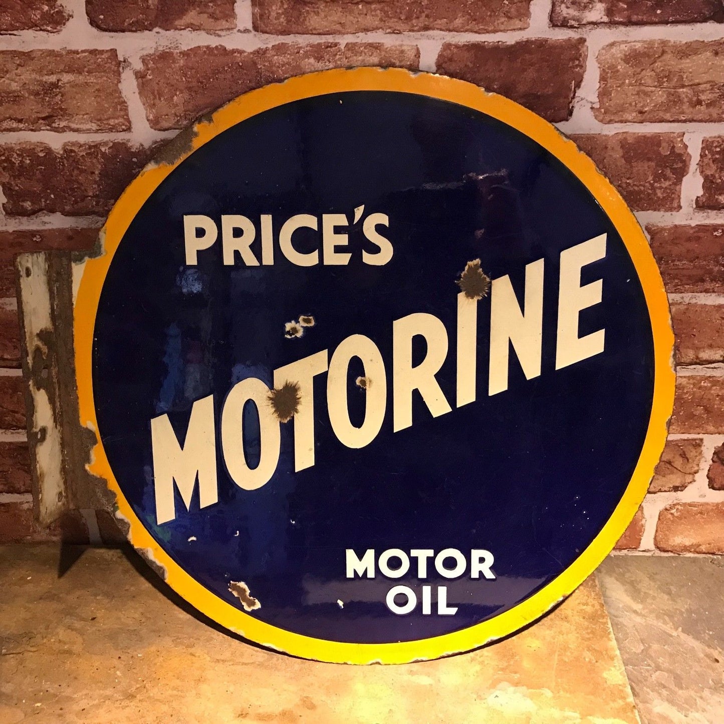PRICES MOTORINE ENAMEL SIGN #2212 image 0