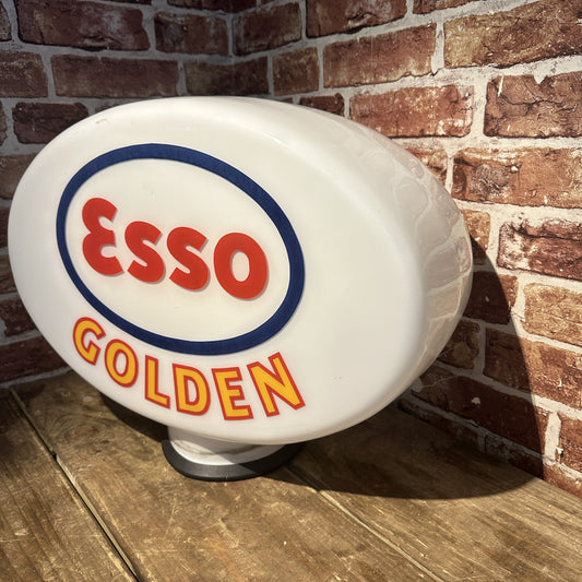 ESSO GOLDEN PETROL PUMP GLOBE #08020 SN 365 image 0
