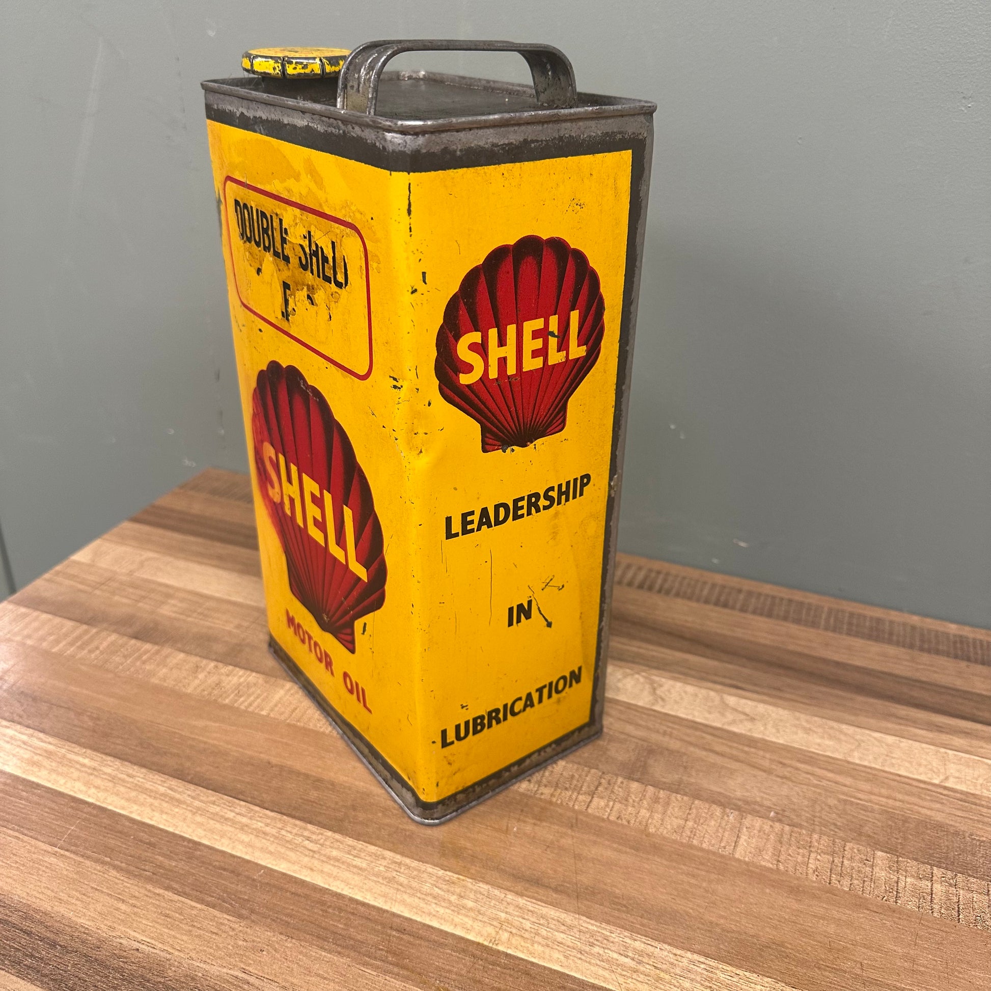 DOUBLE SHELL OIL CAN  #08473 image 3