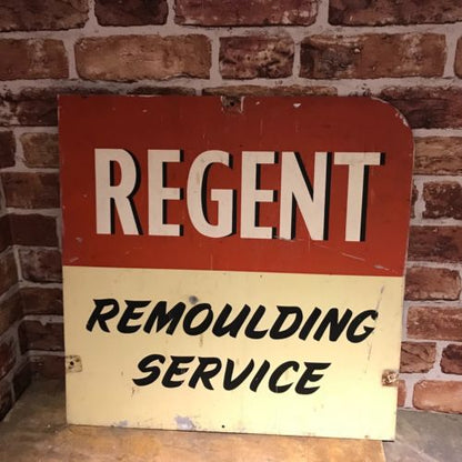 REGENT REMOULDING RARE TIN SIGN  - #2142 image 1