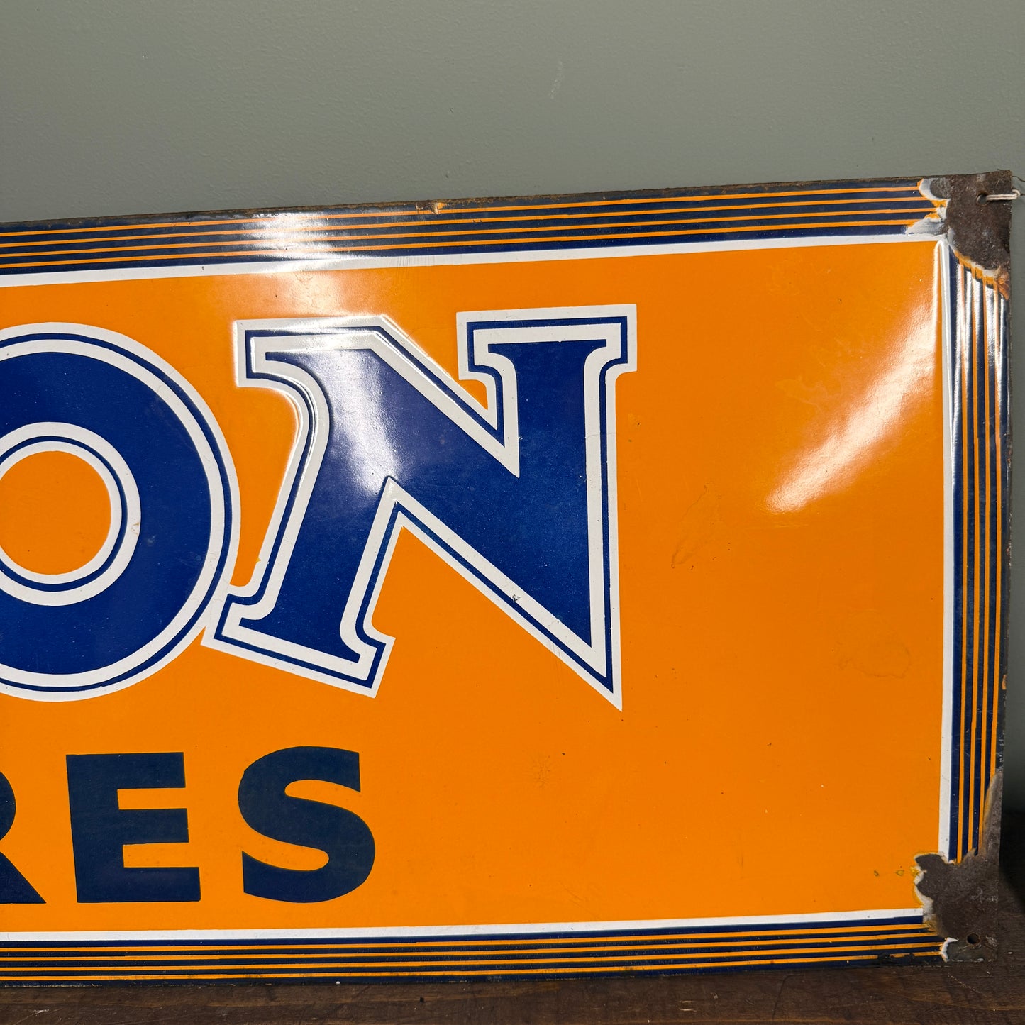 AVON TYRES ENAMEL SIGN - #9227