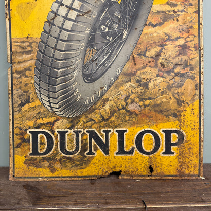 EARLY DUNLOP FORT TYRES TIN SIGN - #9226