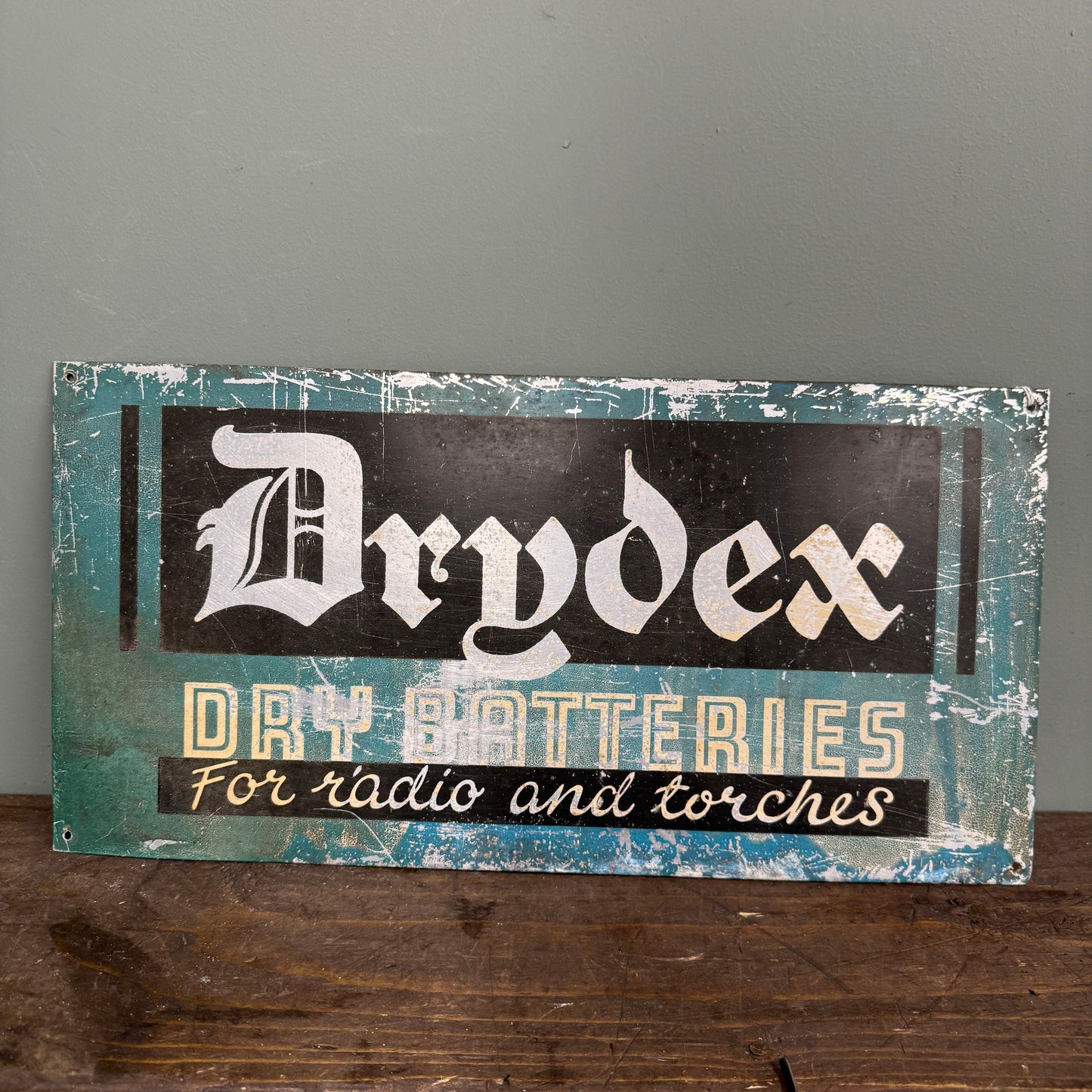 DRYDEX DRY BATTERIES TIN SIGN - #9224