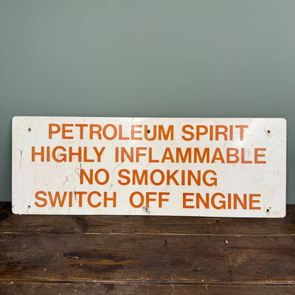 PETROLEUM SPIRIT ALLOY SIGN - #9220