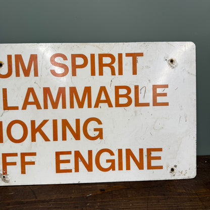 PETROLEUM SPIRIT ALLOY SIGN - #9220