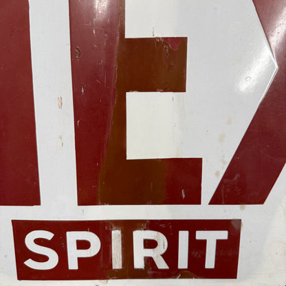 MOTOR MEX SPIRIT ENAMEL SIGN - RESTORED - #9218