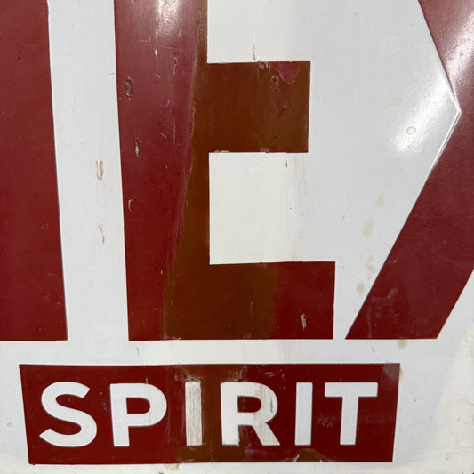 MOTOR MEX SPIRIT ENAMEL SIGN - RESTORED - #9218