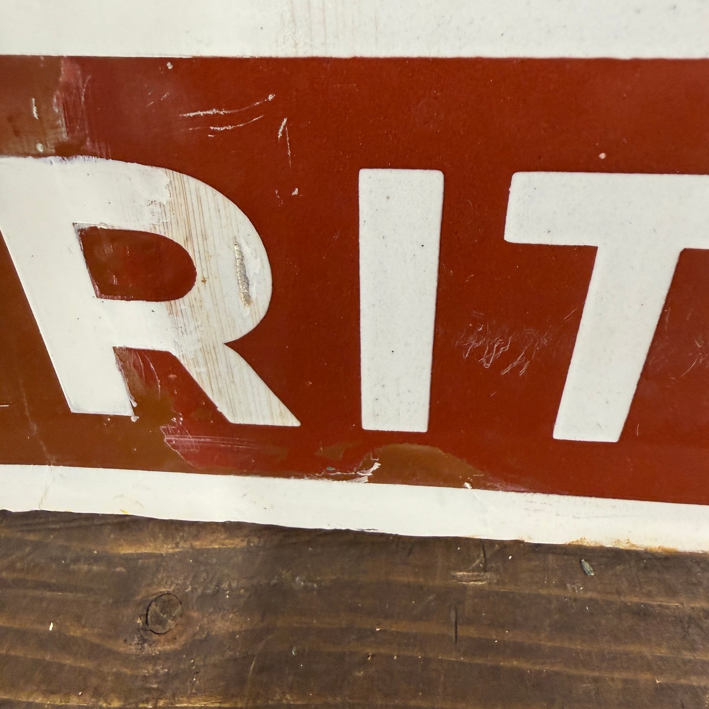 MOTOR MEX SPIRIT ENAMEL SIGN - RESTORED - #9218