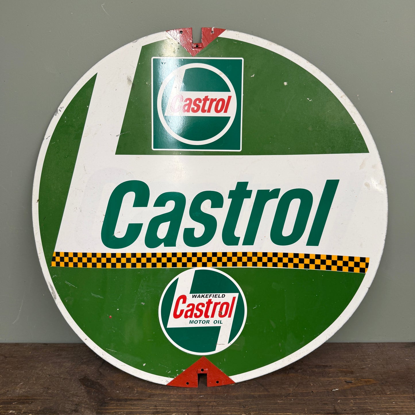 CASTROL DOUBLE SIDED SPINNING SIGN - #9217