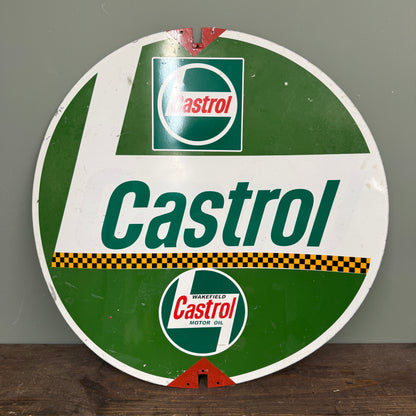 CASTROL DOUBLE SIDED SPINNING SIGN - #9217