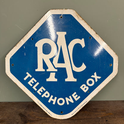 RAC TELEPHONE BOX ENAMEL SIGN - #9214