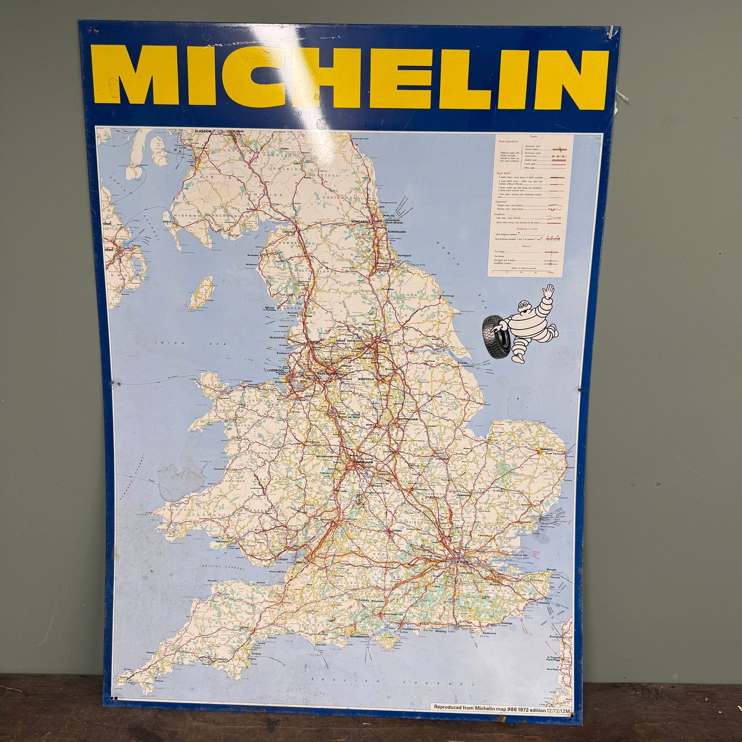 MICHELIN MAP TIN SIGN  - #9213