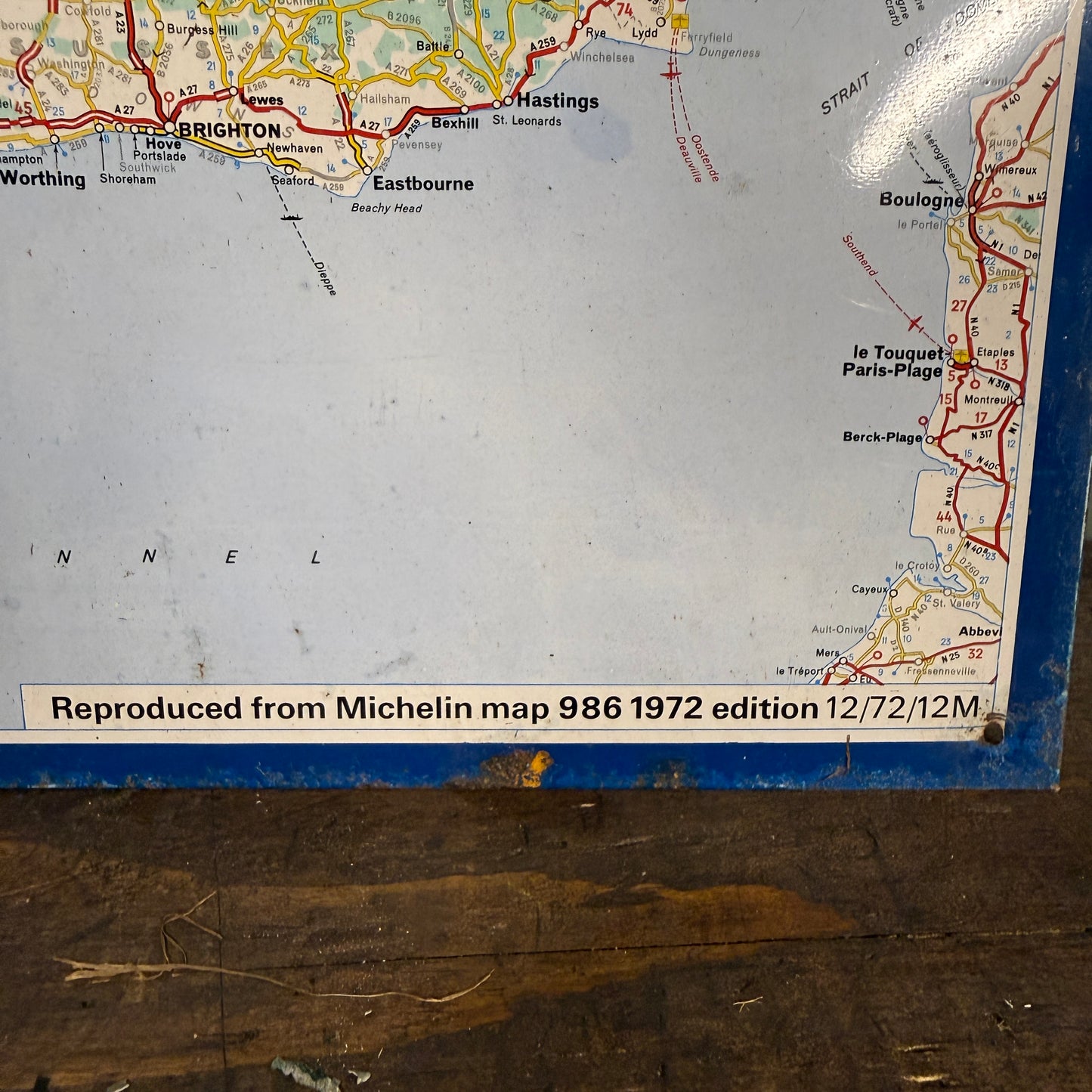 MICHELIN MAP TIN SIGN  - #9213