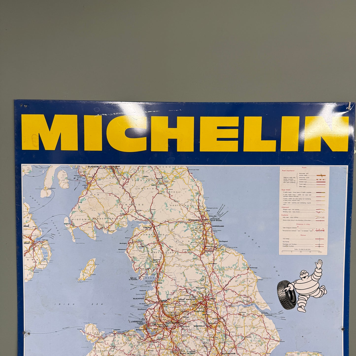 MICHELIN MAP TIN SIGN  - #9213