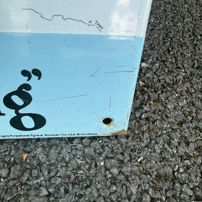 FIRESTONE TYRES MAP ENAMEL SIGN - #9231