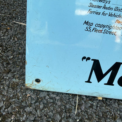 FIRESTONE TYRES MAP ENAMEL SIGN - #9231