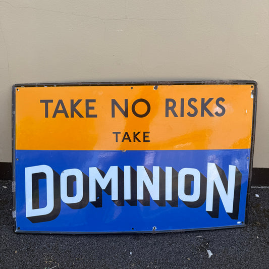 DOMINION ENAMEL SIGN - #9229