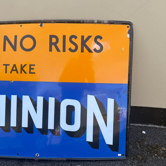 DOMINION ENAMEL SIGN - #9229