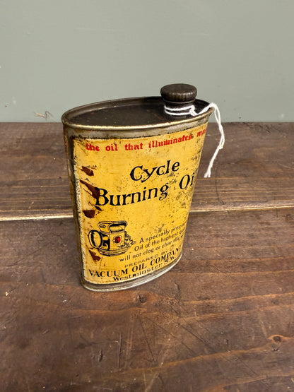 CYCLE BURNING OIL TIN #9268