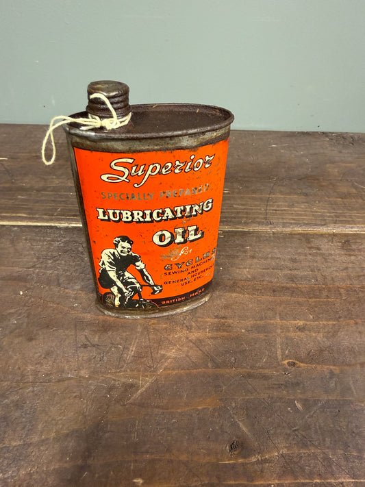 SUPERIOR CYCLE OIL TIN #9269