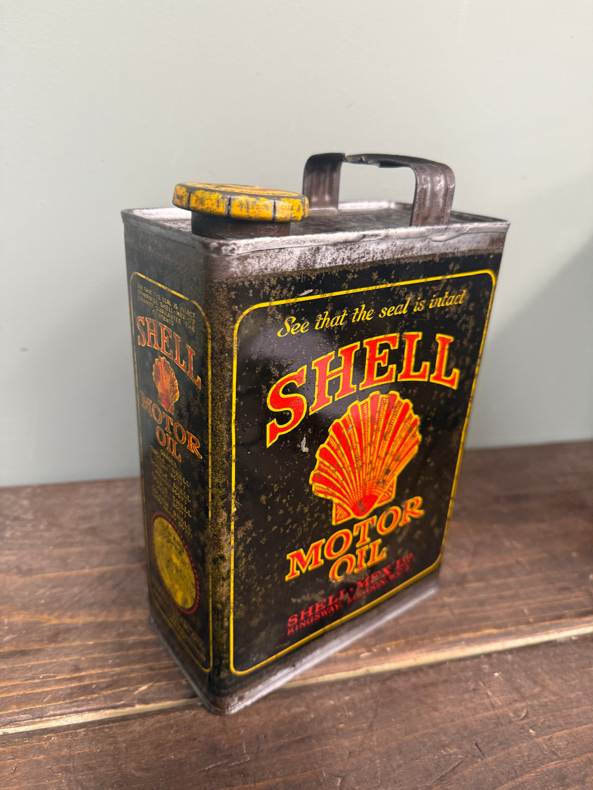 SHELL MOTOR OIL PETROL CAN #9323
