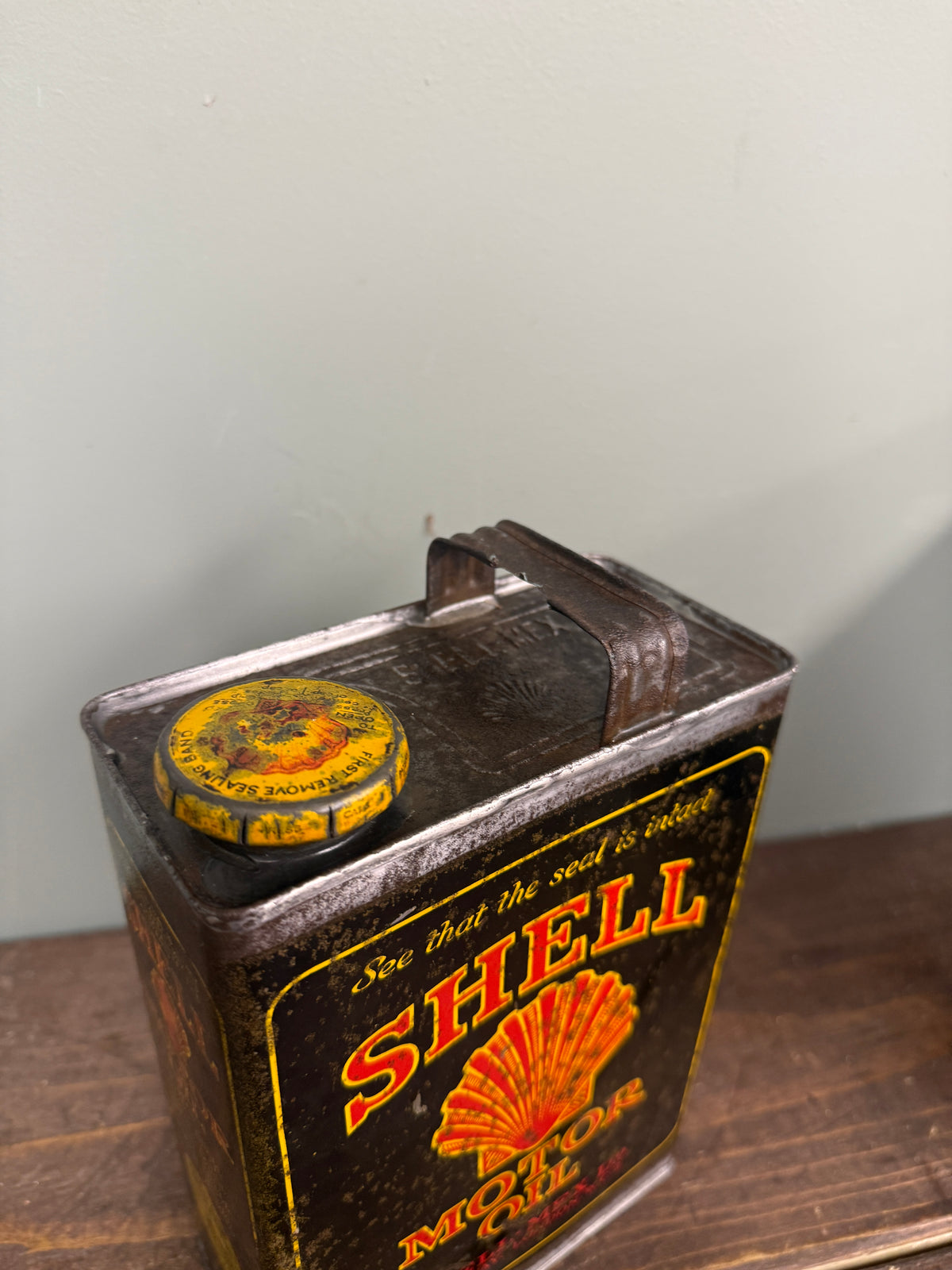 SHELL MOTOR OIL PETROL CAN #9323