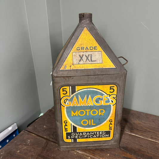GAMAGES 5 GALLON PYRAMID OIL CAN - #9006