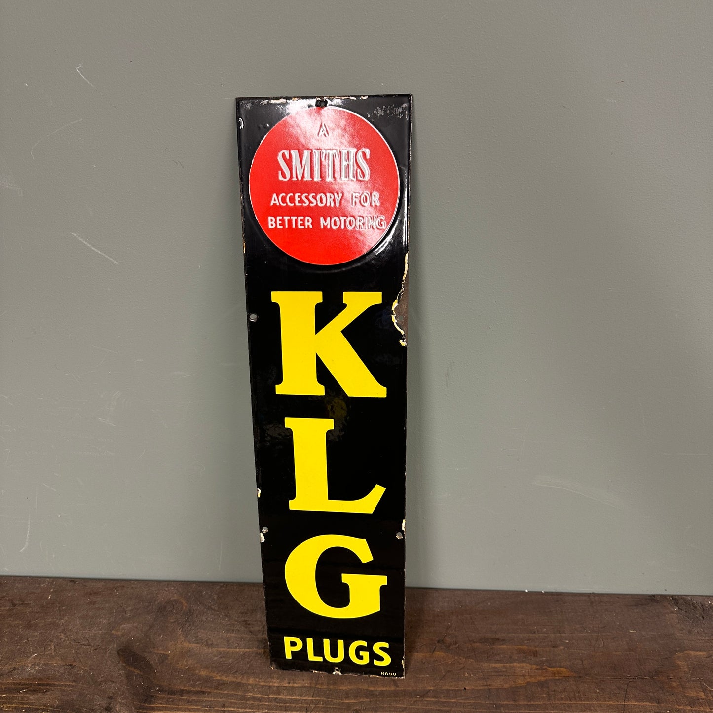KLG ENAMEL SIGN - #9018