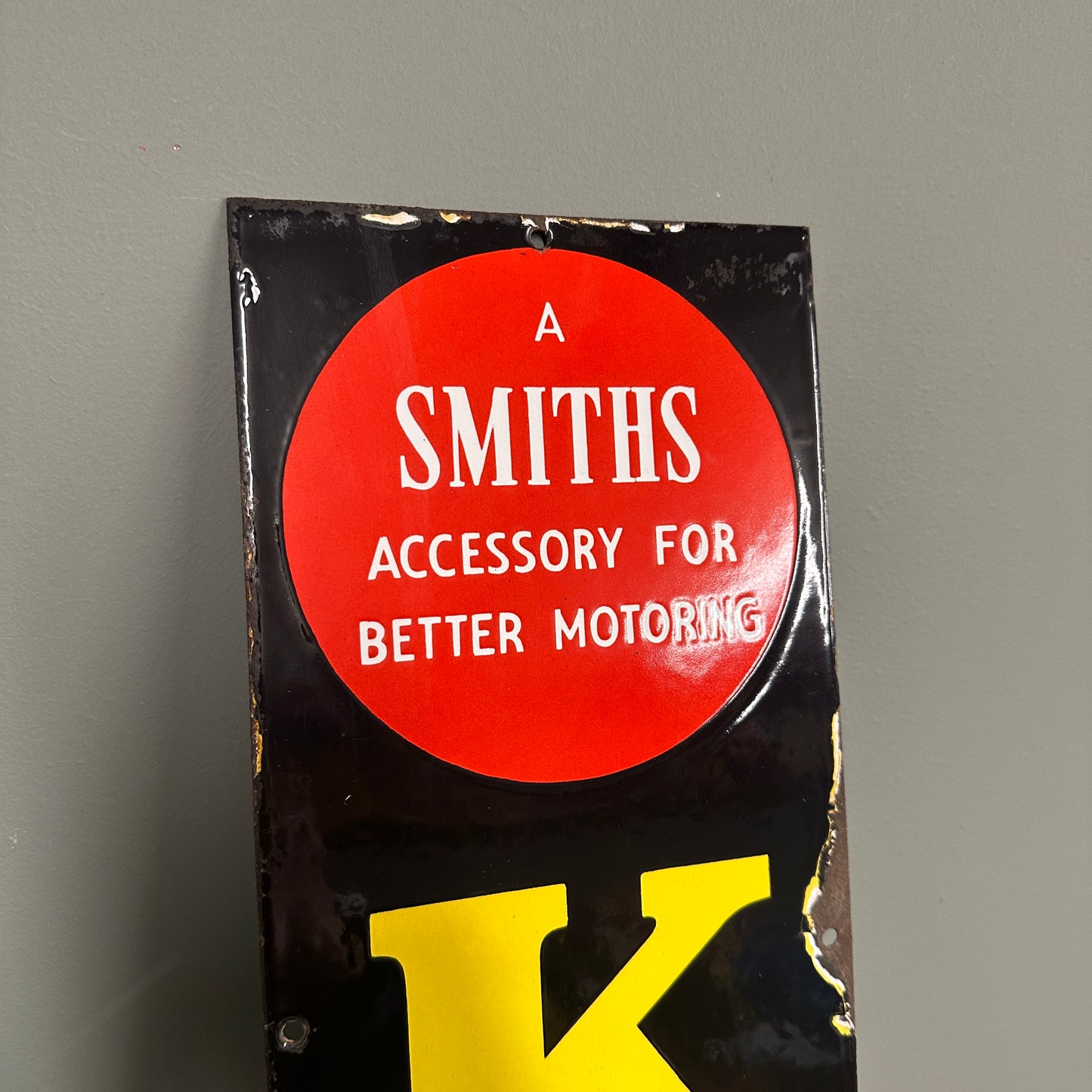 KLG ENAMEL SIGN - #9018