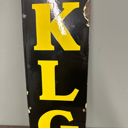 KLG ENAMEL SIGN - #9018