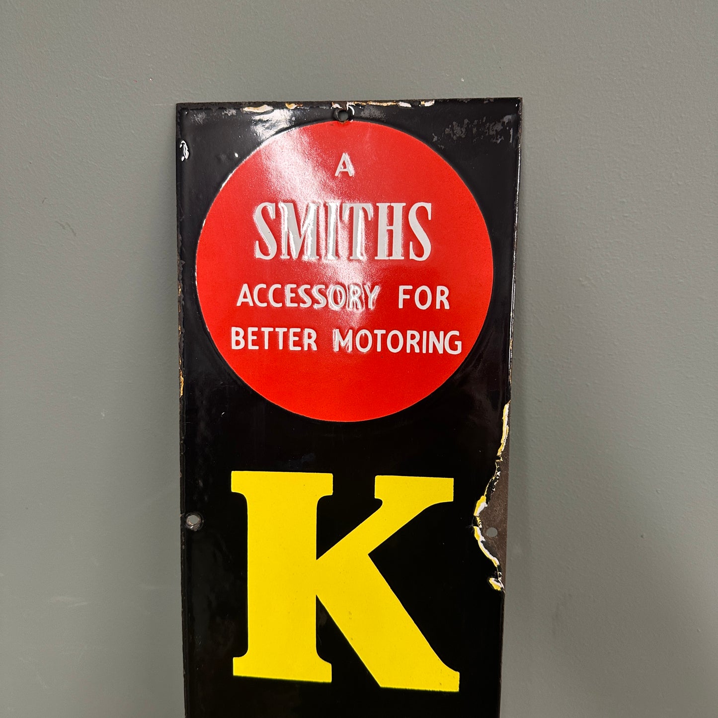 KLG ENAMEL SIGN - #9018