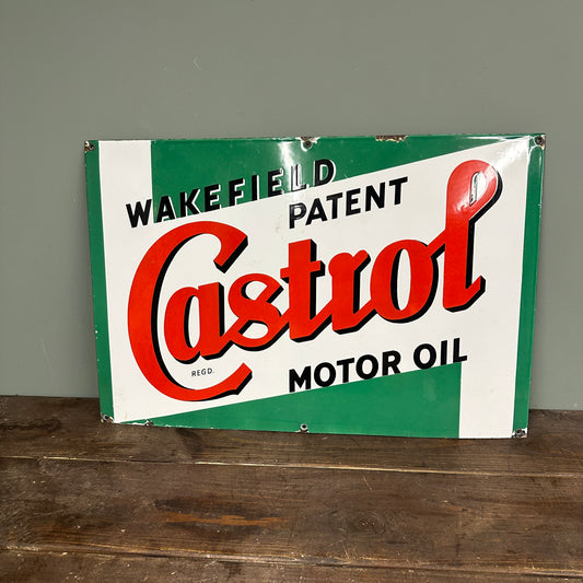 WAKEFIELD CASTROL ENAMEL SIGN - #9017