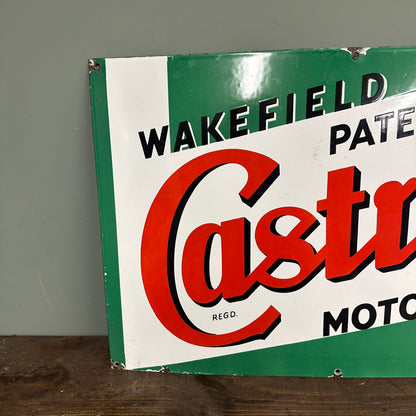 WAKEFIELD CASTROL ENAMEL SIGN - #9017