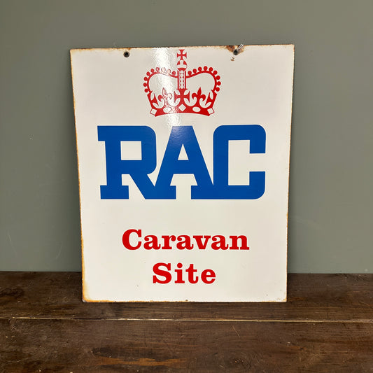 RAC CARAVAN DOUBLE SIDED ENAMEL SIGN - #9020