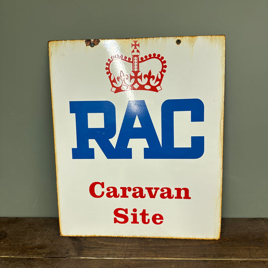 RAC CARAVAN DOUBLE SIDED ENAMEL SIGN - #9020