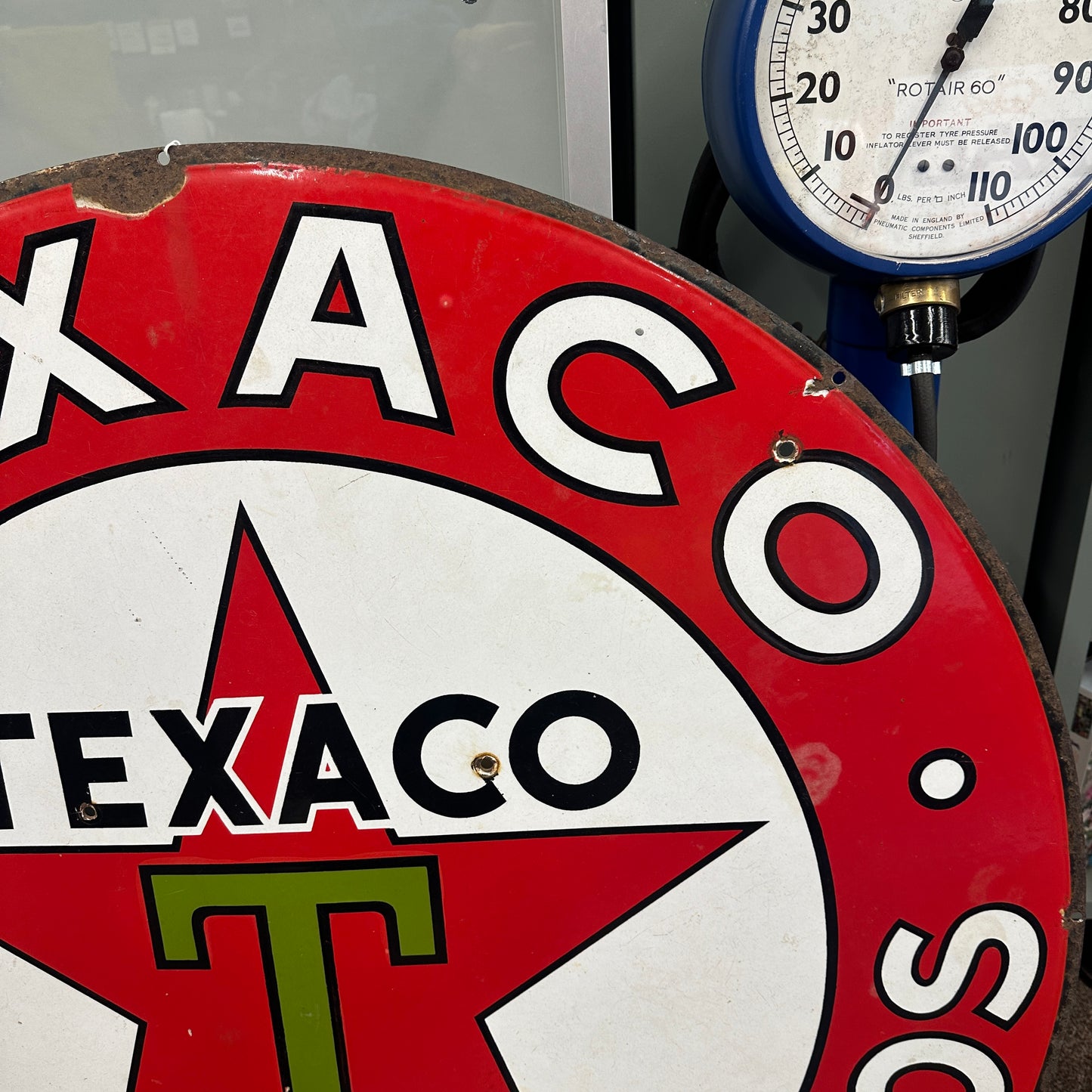TEXACO ENAMEL SIGN - #9022