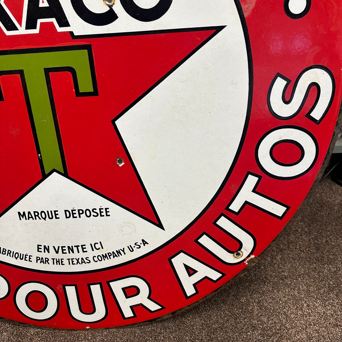 TEXACO ENAMEL SIGN - #9022