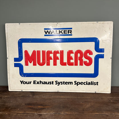 WALKER MUFFLERS TIN SIGN - #9012