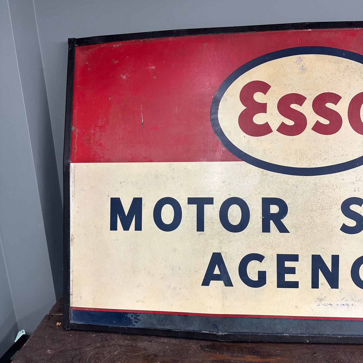 ESSO MOTOR SPIRIT AGENCY TIN SIGN - #9011