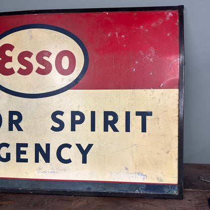 ESSO MOTOR SPIRIT AGENCY TIN SIGN - #9011