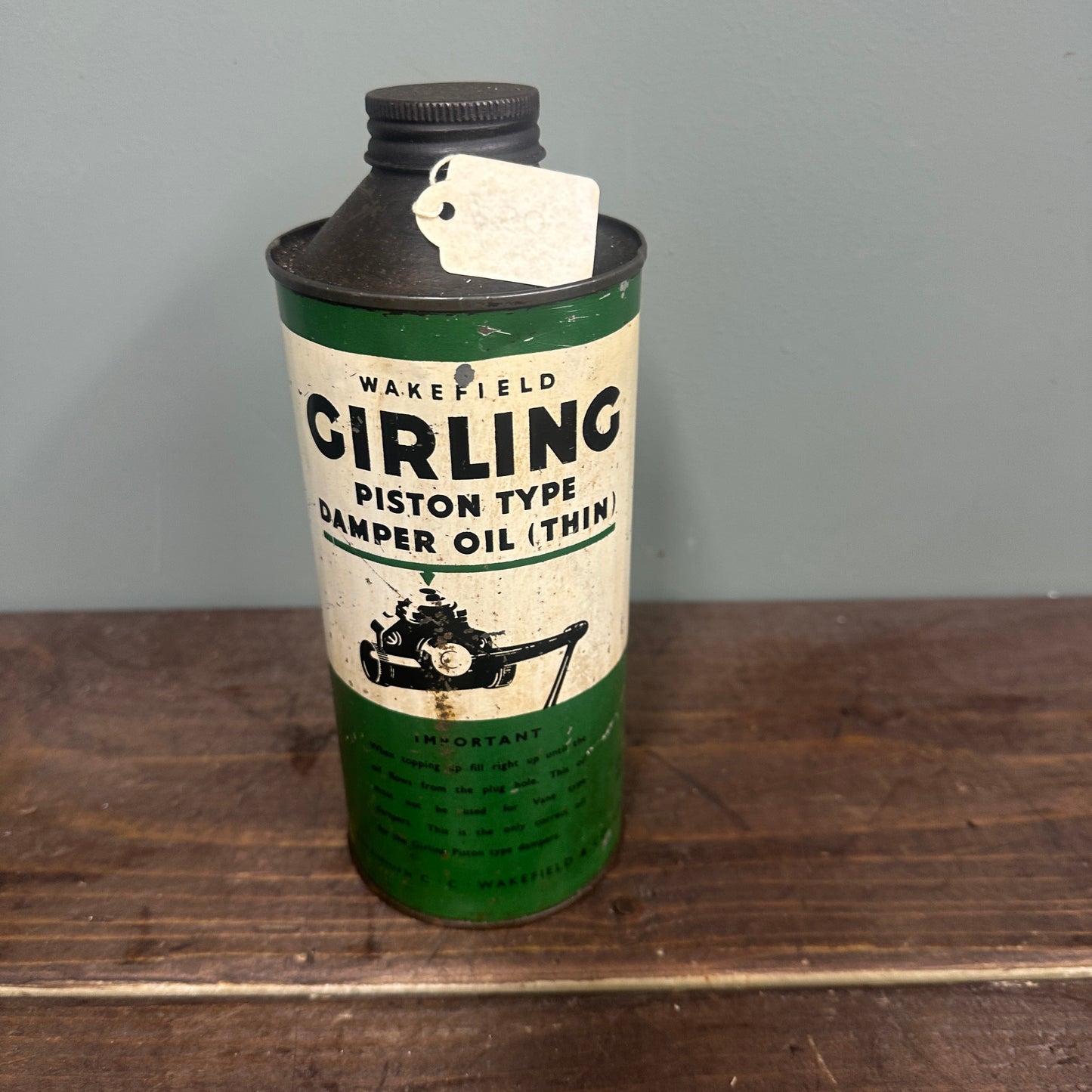 WAKEFEILD GIRLING OIL CAN - #9033